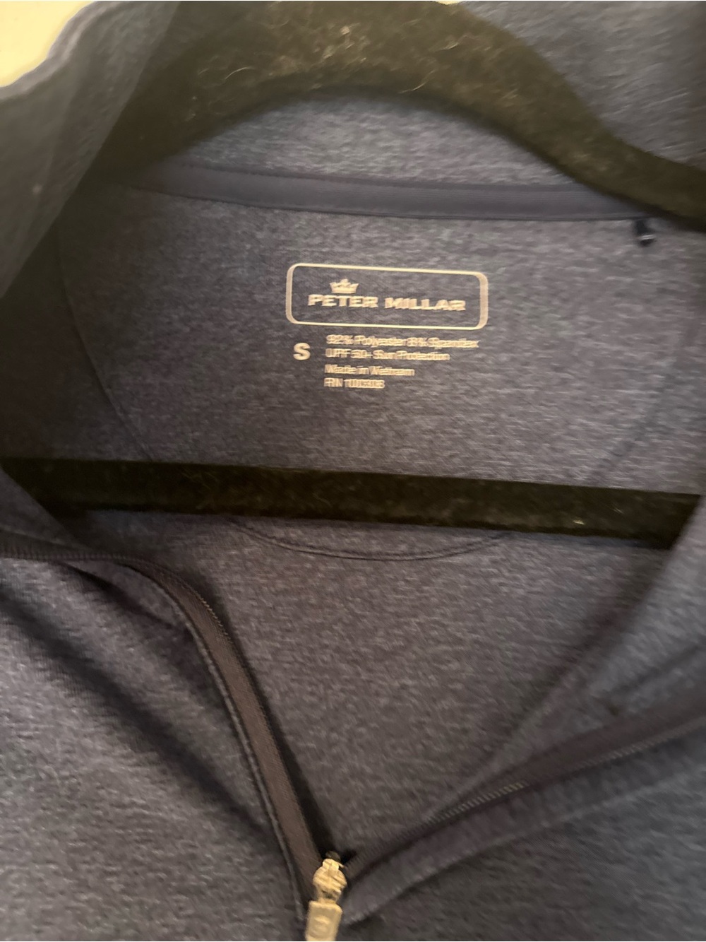 NWOT Peter Millar Quarter-Zip Long Sleeve Pullover | S - Picture 2 of 6